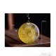 Taoism Five Sacred Mountains Yin Yang Liuli Crystal Balance Necklace