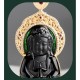 925 Sterling Silver Black Jade Kwan Yin Wealth Necklace 925 Sterling Silver Black Jade Kwan Yin Wealth Necklace