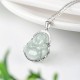 925 Silver Laughing Buddha Jade Luck Necklace 925 Silver Laughing Buddha Jade Luck Necklace