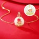 925 Sterling Silver Hetian White Jade Lotus Necklace