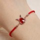 925 Sterling Silver Year of the Dragon Red Agate Necklace 925 Sterling Silver Year of the Dragon Red Agate Necklace