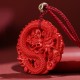 Year of the Dragon Cinnabar Copper Coin Necklace Year of the Dragon Cinnabar Copper Coin Necklace