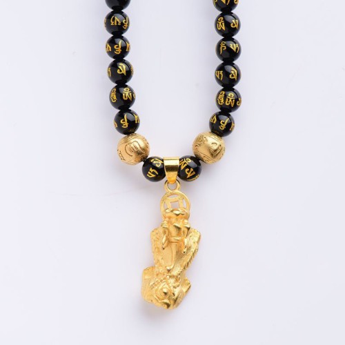 Feng Shui Obsidian PiXiu Wealth Necklace Feng Shui Obsidian PiXiu Wealth Necklace