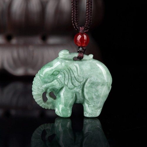 Elephant Jade Luck Strength Necklace Pendant Elephant Jade Luck Strength Necklace Pendant