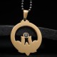 Lotus Titanium Steel Enlightenment Necklace Pendant