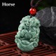 Natural Jade 12 Chinese Zodiac Prosperity Necklace Natural Jade 12 Chinese Zodiac Prosperity Necklace