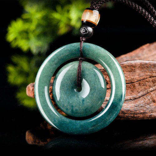Jade Peace Buckle Luck Prosperity Pendant