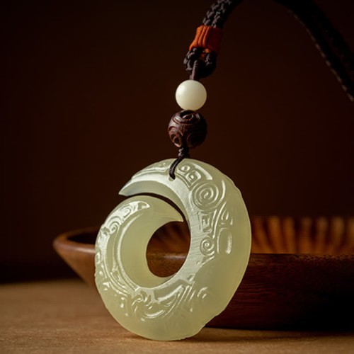 Peace Buckle Red Sandalwood Agate Necklace Peace Buckle Red Sandalwood Agate Necklace
