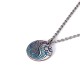990 Sterling Silver Yin Yang Water Fire Balance Pendant