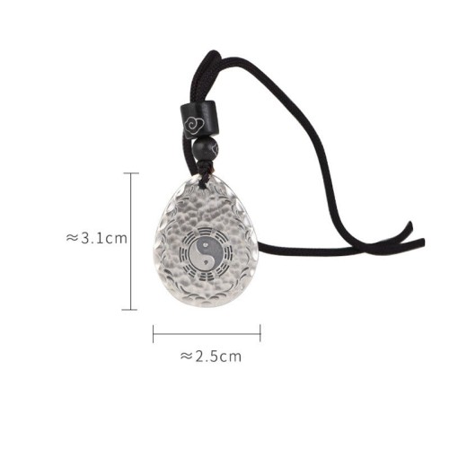 Vintage 999 Silver Yin Yang Bagua Balance Necklace Vintage 999 Silver Yin Yang Bagua Balance Necklace