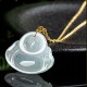 Laughing Buddha Jade 18K Gold Abundance Pendant Laughing Buddha Jade 18K Gold Abundance Pendant