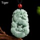 Natural Green Jade Chinese Zodiac Luck Necklace Natural Green Jade Chinese Zodiac Luck Necklace