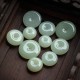Round Jade Peace Buckle Luck Necklace Round Jade Peace Buckle Luck Necklace