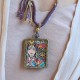 Tibetan Zakiram Goddess Wealth Prayer Box Necklace Tibetan Zakiram Goddess Wealth Prayer Box Necklace