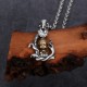 Sterling Silver Zen Buddha Compassion Necklace Pendant