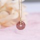 Strawberry Quartz Healing Necklace Pendant Strawberry Quartz Healing Necklace Pendant