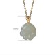 925 Silver Hetian White Jade Cat Paw Luck Necklace