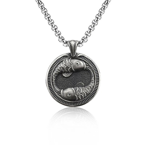 Pure Tin Koi Fish Luck Necklace Pure Tin Koi Fish Luck Necklace