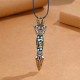 Dorje Vajra Dzi Bead Wealth Necklace Pendant Dorje Vajra Dzi Bead Wealth Necklace Pendant