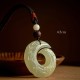 Peace Buckle Red Sandalwood Agate Necklace Peace Buckle Red Sandalwood Agate Necklace