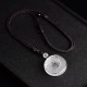 Taoism Five Sacred Mountains Yin Yang Liuli Crystal Balance Necklace