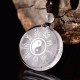 Taoism Five Sacred Mountains Yin Yang Liuli Crystal Balance Necklace