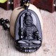 Obsidian Buddha Amulet Protection Necklace Pendant Obsidian Buddha Amulet Protection Necklace Pendant