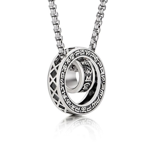 Tibetan Om Mani Padme Hum Peace Necklace Tibetan Om Mani Padme Hum Peace Necklace