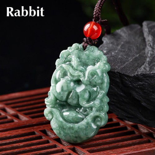 Natural Jade 12 Chinese Zodiac Prosperity Necklace Natural Jade 12 Chinese Zodiac Prosperity Necklace