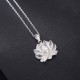 925 Sterling Silver Lotus Flower Pearl Wealth Necklace 925 Sterling Silver Lotus Flower Pearl Wealth Necklace