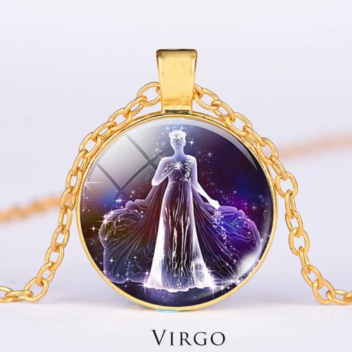 12 Constellations Zodiac Moon Star Protection Necklace 12 Constellations Zodiac Moon Star Protection Necklace