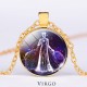 12 Constellations Zodiac Moon Star Protection Necklace 12 Constellations Zodiac Moon Star Protection Necklace