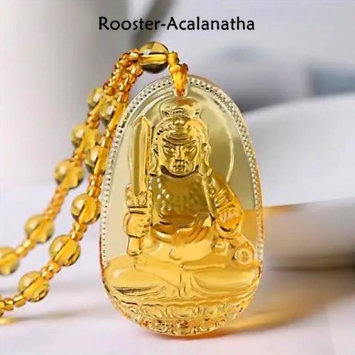 Citrine Guardian Buddha Serenity Necklace Pendant Citrine Guardian Buddha Serenity Necklace Pendant