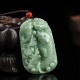 Jade Koi Fish Lotus Wealth Necklace