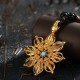 Tibetan Sterling Silver Dorje Vajra Turquoise Power Necklace Tibetan Sterling Silver Dorje Vajra Turquoise Power Necklace