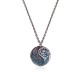 990 Sterling Silver Yin Yang Water Fire Balance Pendant