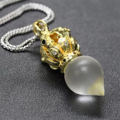 Tibetan Dorje Vajra Lotus Liuli Strength Necklace Pendant Tibetan Dorje Vajra Lotus Liuli Strength Necklace Pendant