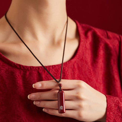 Chinese Zodiac Buddha Cinnabar Amulet Protection Necklace Pendant Chinese Zodiac Buddha Cinnabar Amulet Protection Necklace Pendant