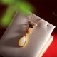 925 Silver Hetian White Jade Water Drop Necklace