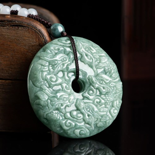 Year of the Dragon Jade Nine Dragons Protection Necklace Year of the Dragon Jade Nine Dragons Protection Necklace