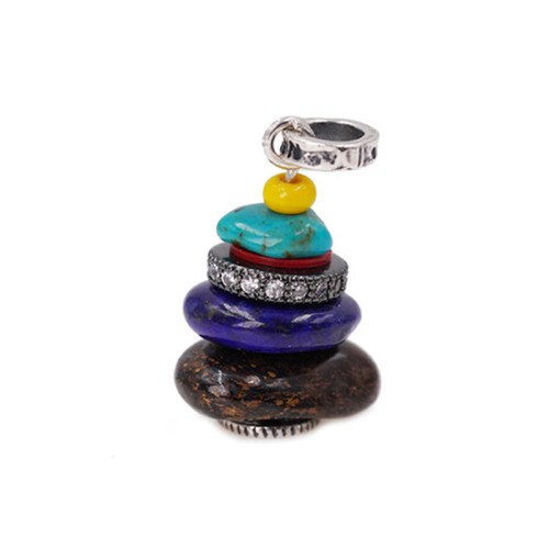Zen Cairn Labradorite Crystal Calm Necklace