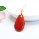 925 Silver Waterdrop Red Agate Confidence Necklace 925 Silver Waterdrop Red Agate Confidence Necklace