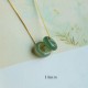 Round Jade Peace Buckle Luck Necklace Pendant Round Jade Peace Buckle Luck Necklace Pendant