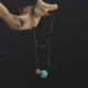 Tibetan Turquoise Double Bead Protection Necklace