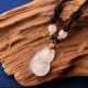 Chalcedony Fox Crystal Harmony Necklace Chalcedony Fox Crystal Harmony Necklace