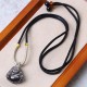Silver Sheen Obsidian Laughing Buddha Protection Pendant