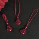 Laughing Buddha Cinnabar Blessing Pendant Keychain Laughing Buddha Cinnabar Blessing Pendant Keychain