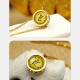 Tibetan Yellow God of Wealth Crystal Necklace