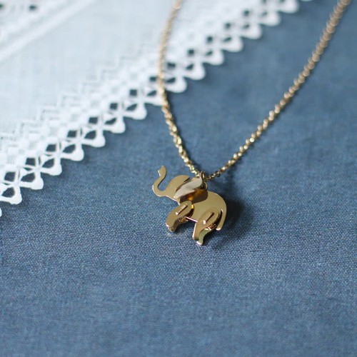 Elephant Titanium Steel Luck Necklace