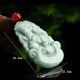 Natural Green Jade Chinese Zodiac Luck Necklace Natural Green Jade Chinese Zodiac Luck Necklace